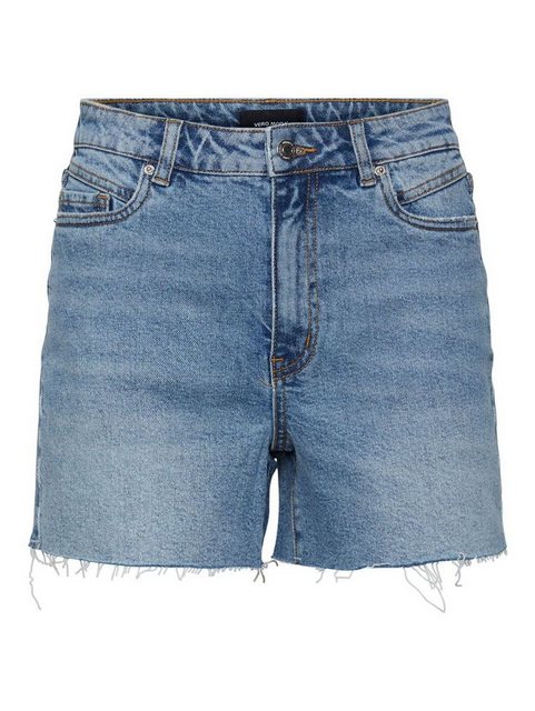 Vero Moda Jeansshorts Kurze Denim Jeans Shorts mit Fransen VMBRENDA (1-tlg) günstig online kaufen