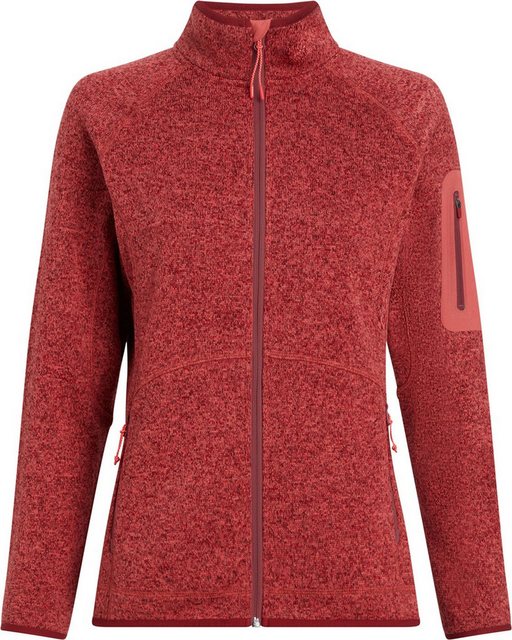 McKINLEY Strickfleecejacke Da.-Unterjacke Skeena wms MELANGE/RED DARK günstig online kaufen