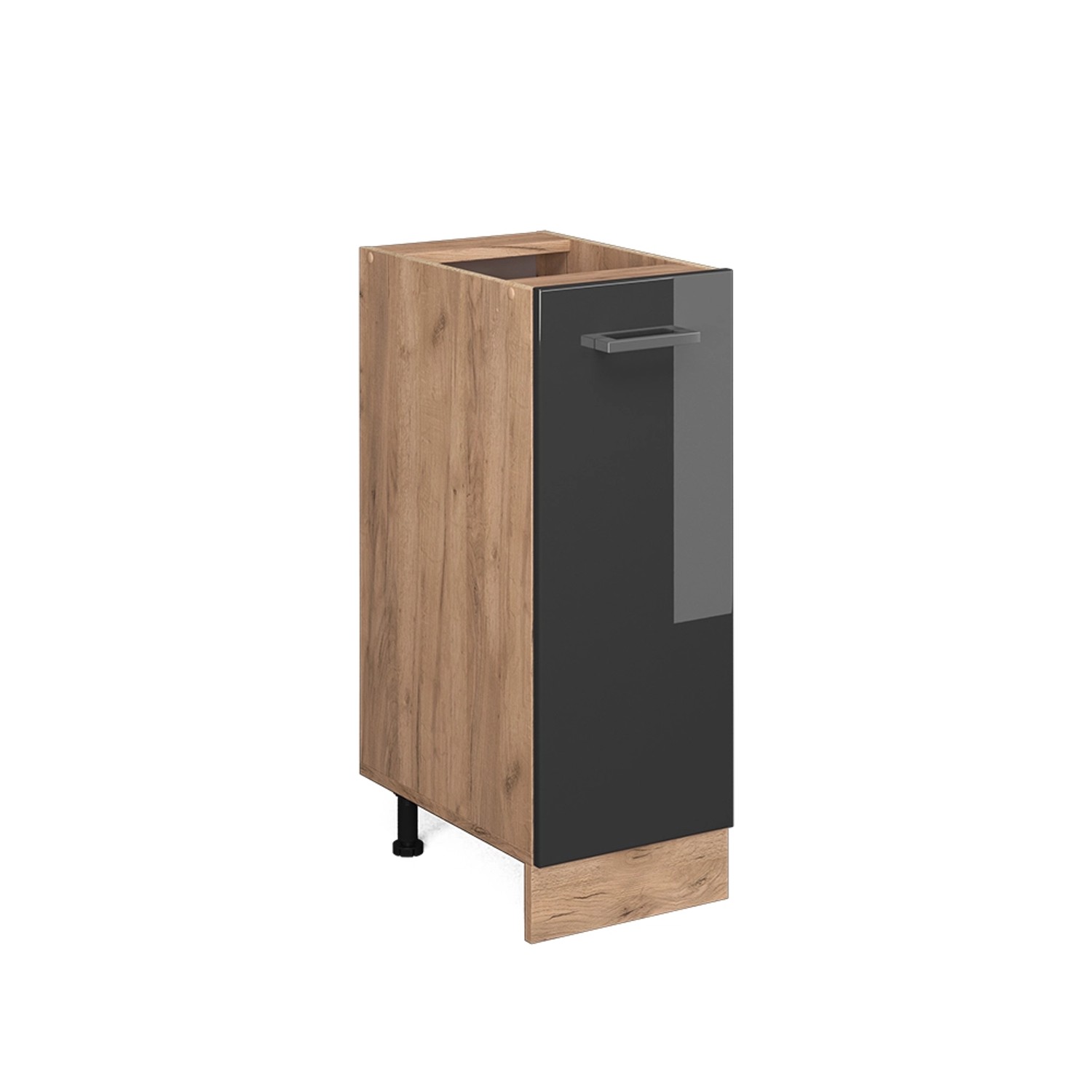 Vicco Apothekerschrank R-Line, Schwarz Beton/Goldkraft Eiche, günstig online kaufen