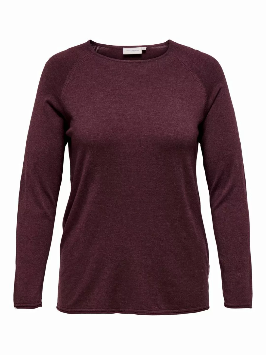 ONLY Einfarbiger Curvy Strickpullover Damen Rot günstig online kaufen