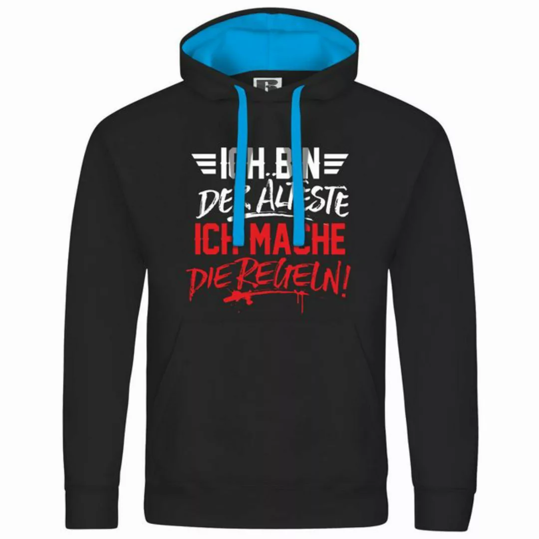 deinshirt Kapuzenpullover Herren Kapuzenpullover Ich bin der Älteste ich ma günstig online kaufen