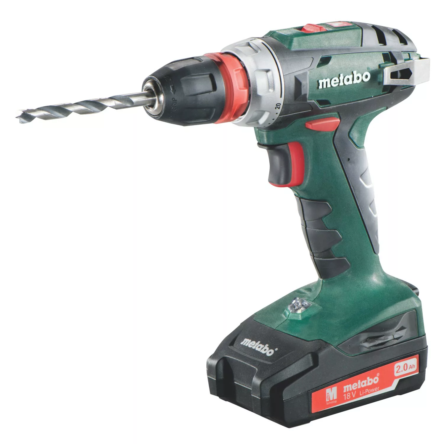 Metabo 18 V Akku-Bohrschrauber BS 18 inkl. 2 Ah Akkus mit Koffer günstig online kaufen