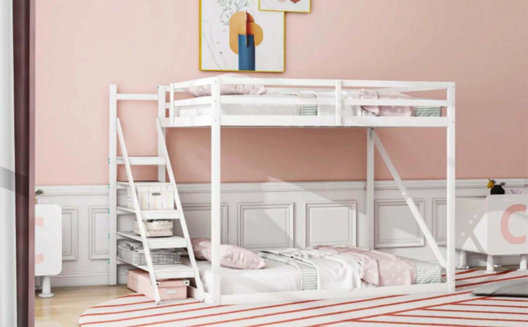 Romance Hochbett Kinderbett Etagenbett Jugendbett Massivholzbett mit Sicher günstig online kaufen