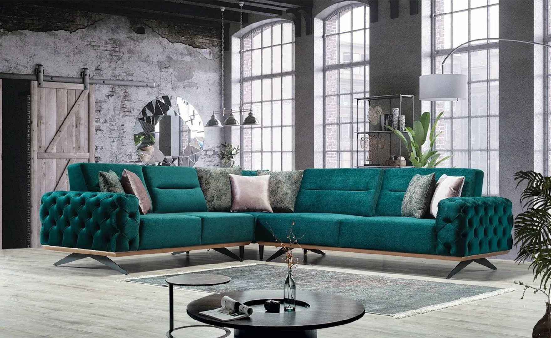 Villa Möbel Ecksofa Cuba, 1, Quality Made in Turkey- Pflegeleichter Mikrofa günstig online kaufen