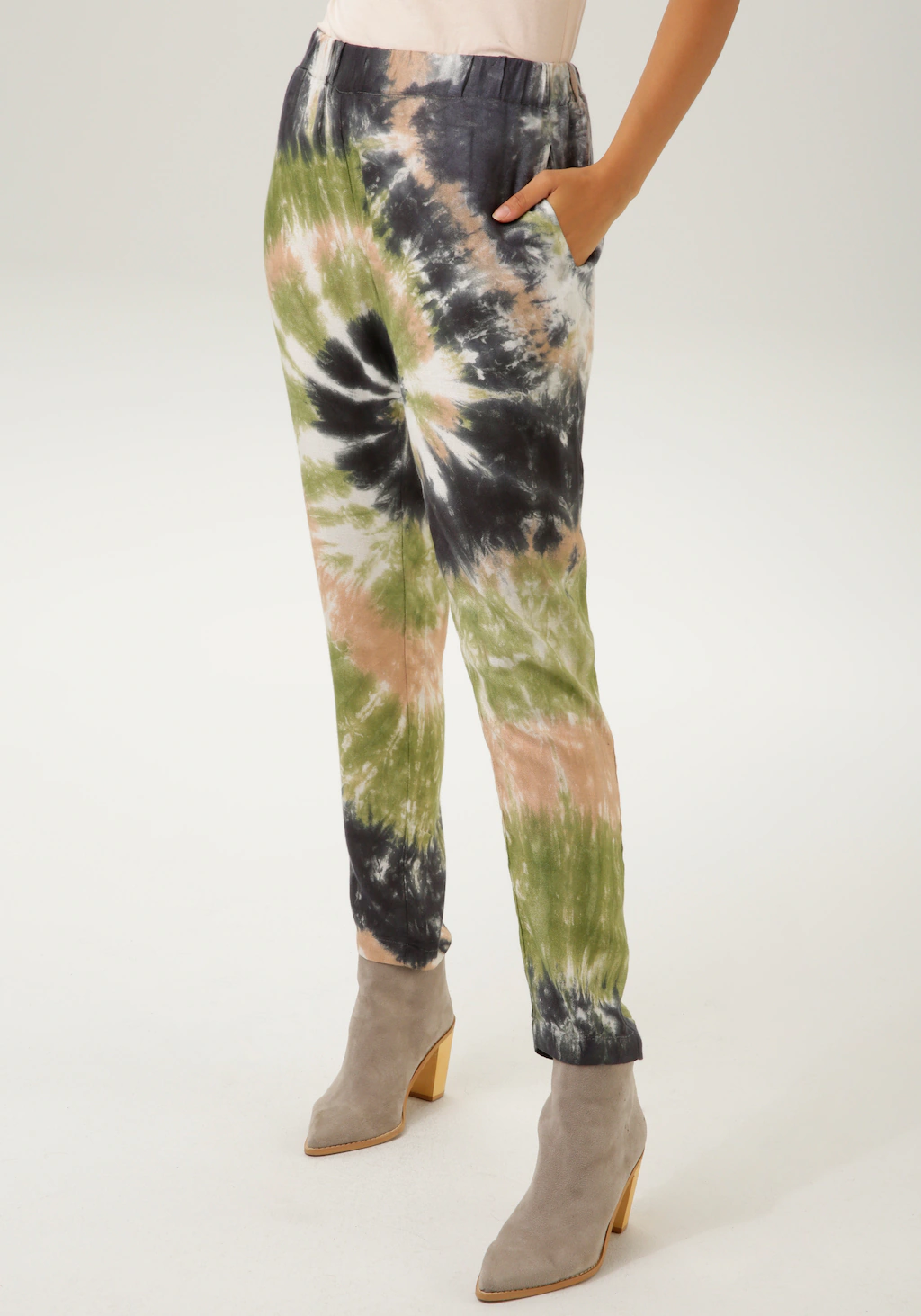 Aniston CASUAL Schlupfhose, mit Batikdruck - jedes Teil ein Unikat günstig online kaufen