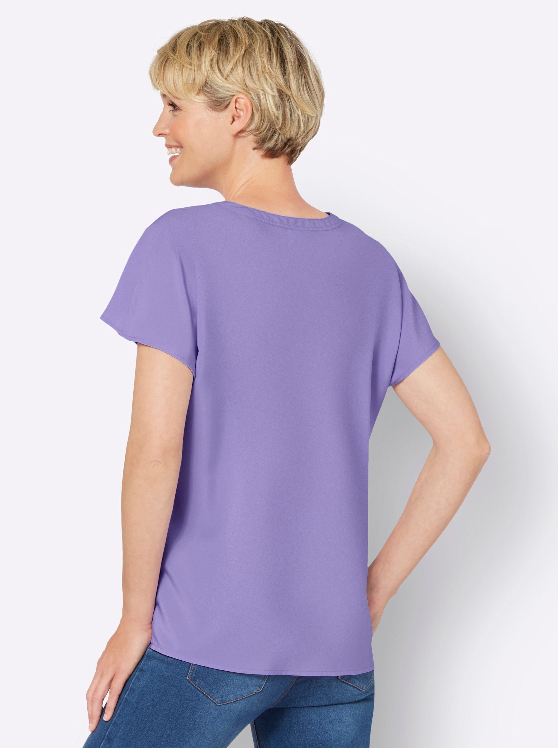 Sieh an! Klassische Bluse Schlupfbluse günstig online kaufen