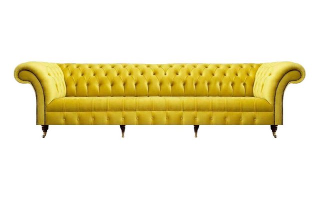 JVmoebel Chesterfield-Sofa Sofa Viersitzer Couch Wohnzimmer Textil Chesterf günstig online kaufen