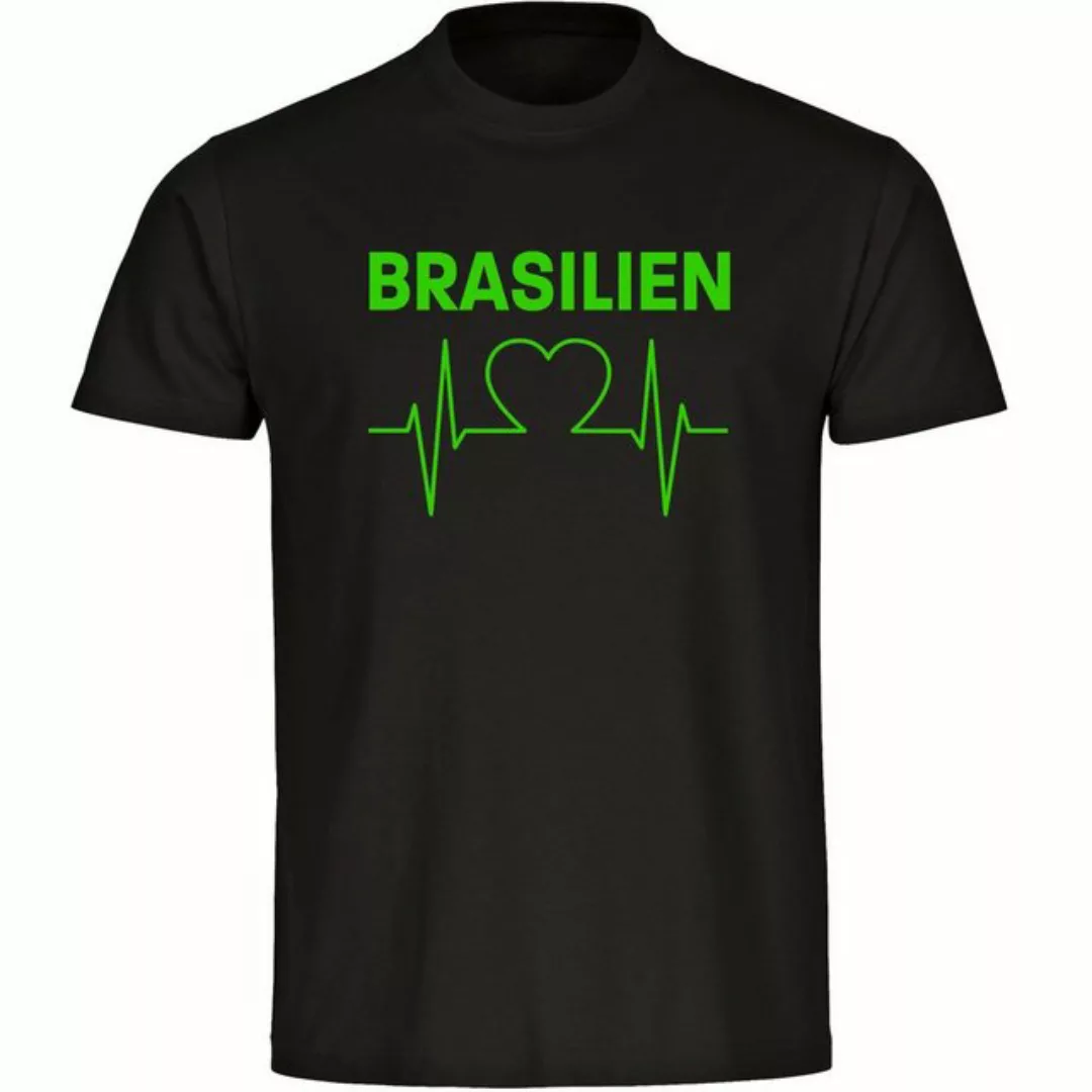 multifanshop T-Shirt Herren Brasilien - Herzschlag - Männer günstig online kaufen