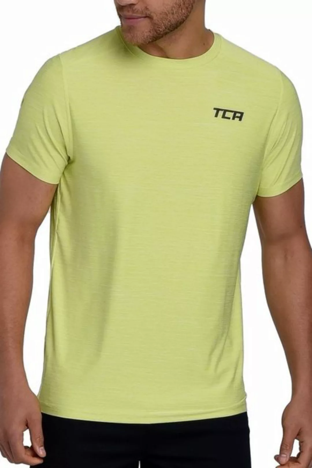 TCA T-Shirt TCA Galaxy Herren Fitness Laufshirt - Lichtgrün (1-tlg) günstig online kaufen