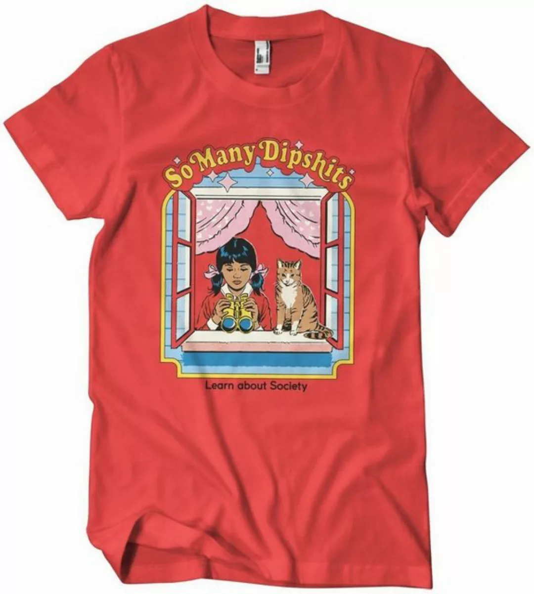 Steven Rhodes T-Shirt So Many Dipshits T-Shirt günstig online kaufen