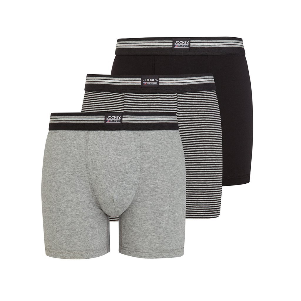 Jockey Trunk "Cotton Stretch Boxer Trunk", (3er Pack), Mittlere Bundhöhe, l günstig online kaufen