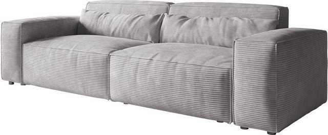 DELIFE Big-Sofa Sirpio, XL Bouclé Creme-Weiß 270x130 cm günstig online kaufen