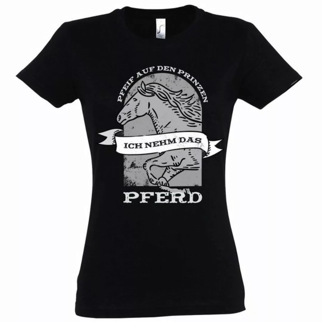 Youth Designz T-Shirt "Pfeif auf den Prinzen, ich nehm das Pferd" Damen T-S günstig online kaufen