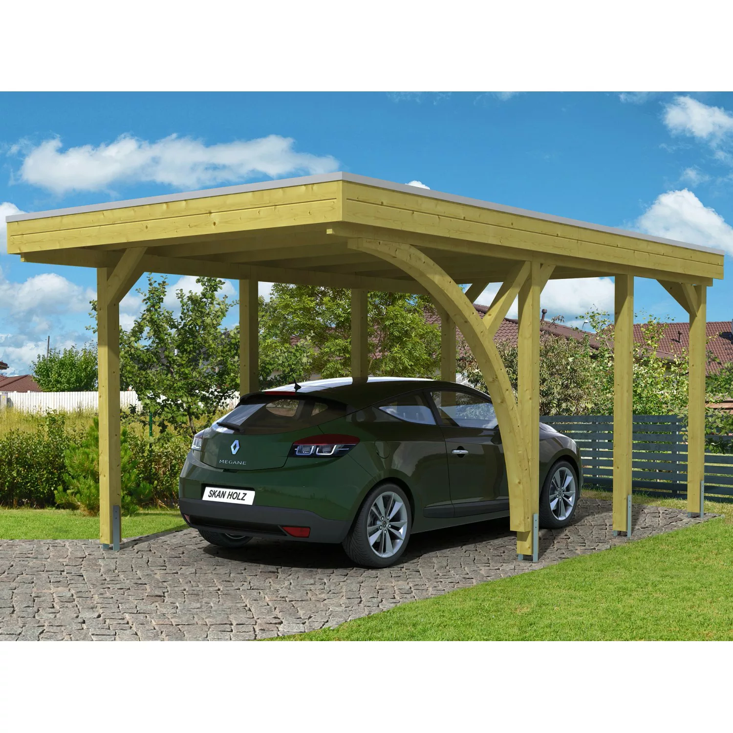 Skan Holz Carport Friesland Set 5 314 cm x 555 cm günstig online kaufen