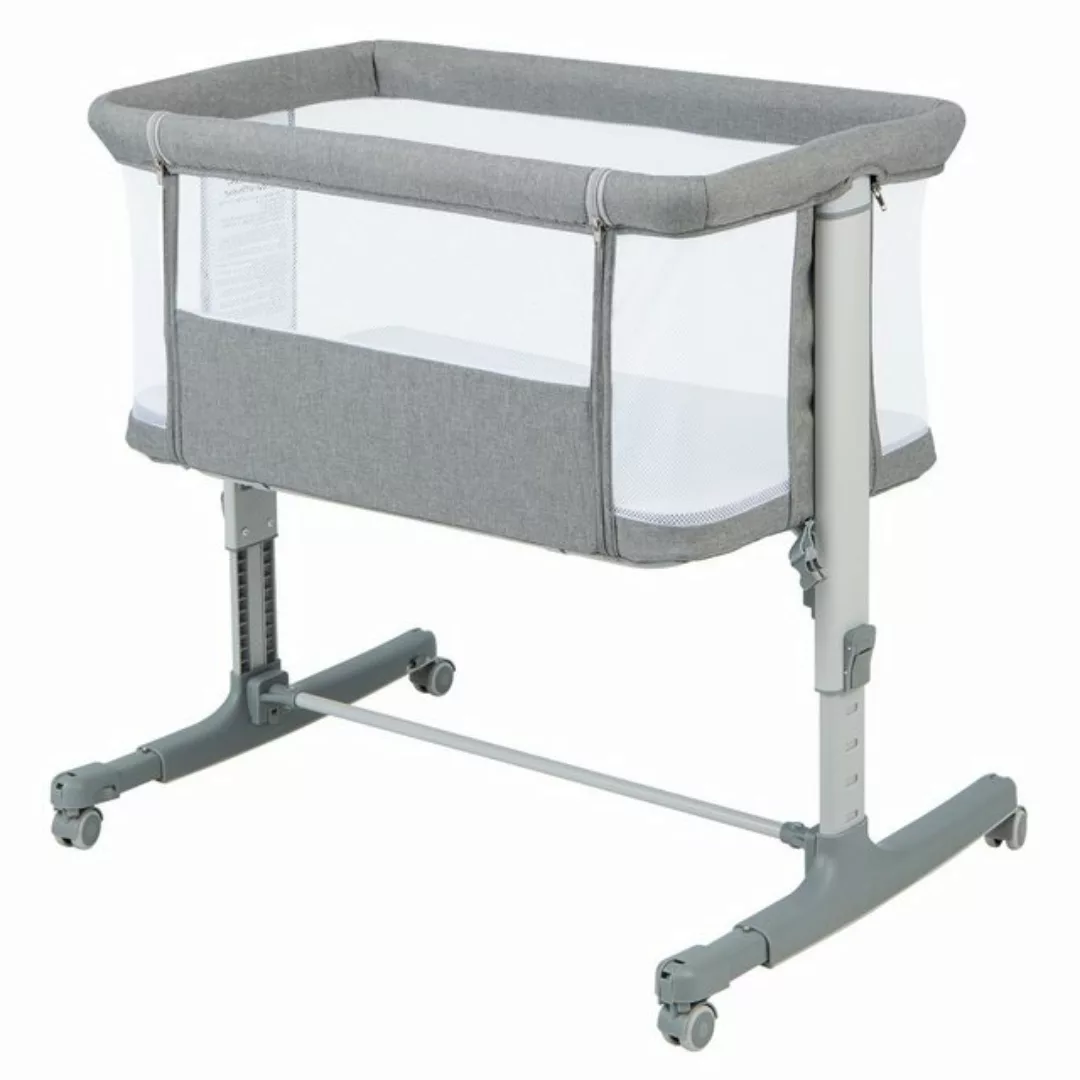 KOMFOTTEU Babybett, 3 in 1 Beistellbett, tragbare, höhenverstellbar günstig online kaufen