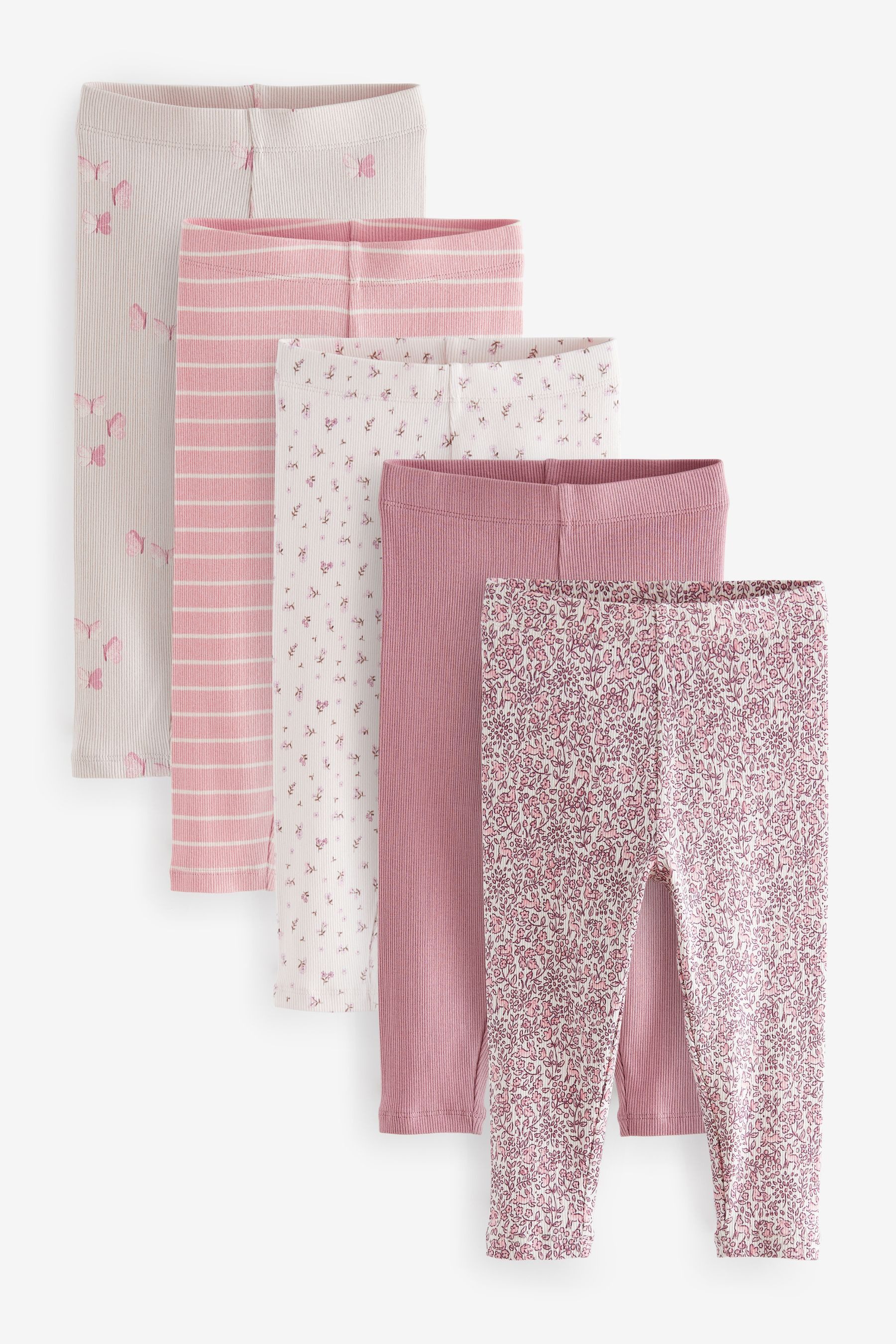 Next Leggings Gerippte Leggings im 5er-Pack günstig online kaufen