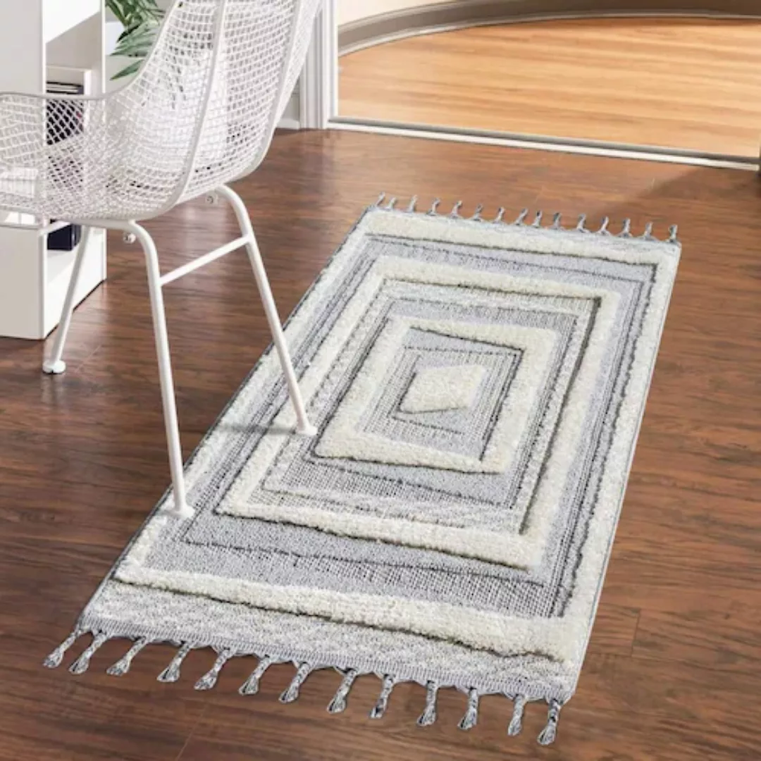 Carpet City Teppich »VALENCIA 940«, rechteckig, Boho-Stil, Hochtief-Muster/ günstig online kaufen