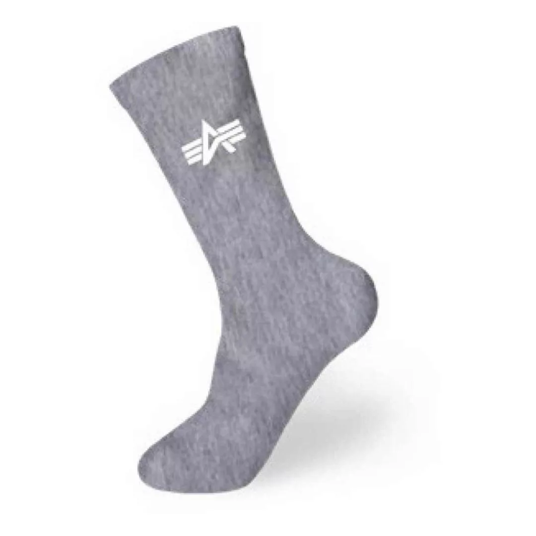 Alpha Industries Basic Socken 3 Paare EU 36-40 Grey Heather günstig online kaufen