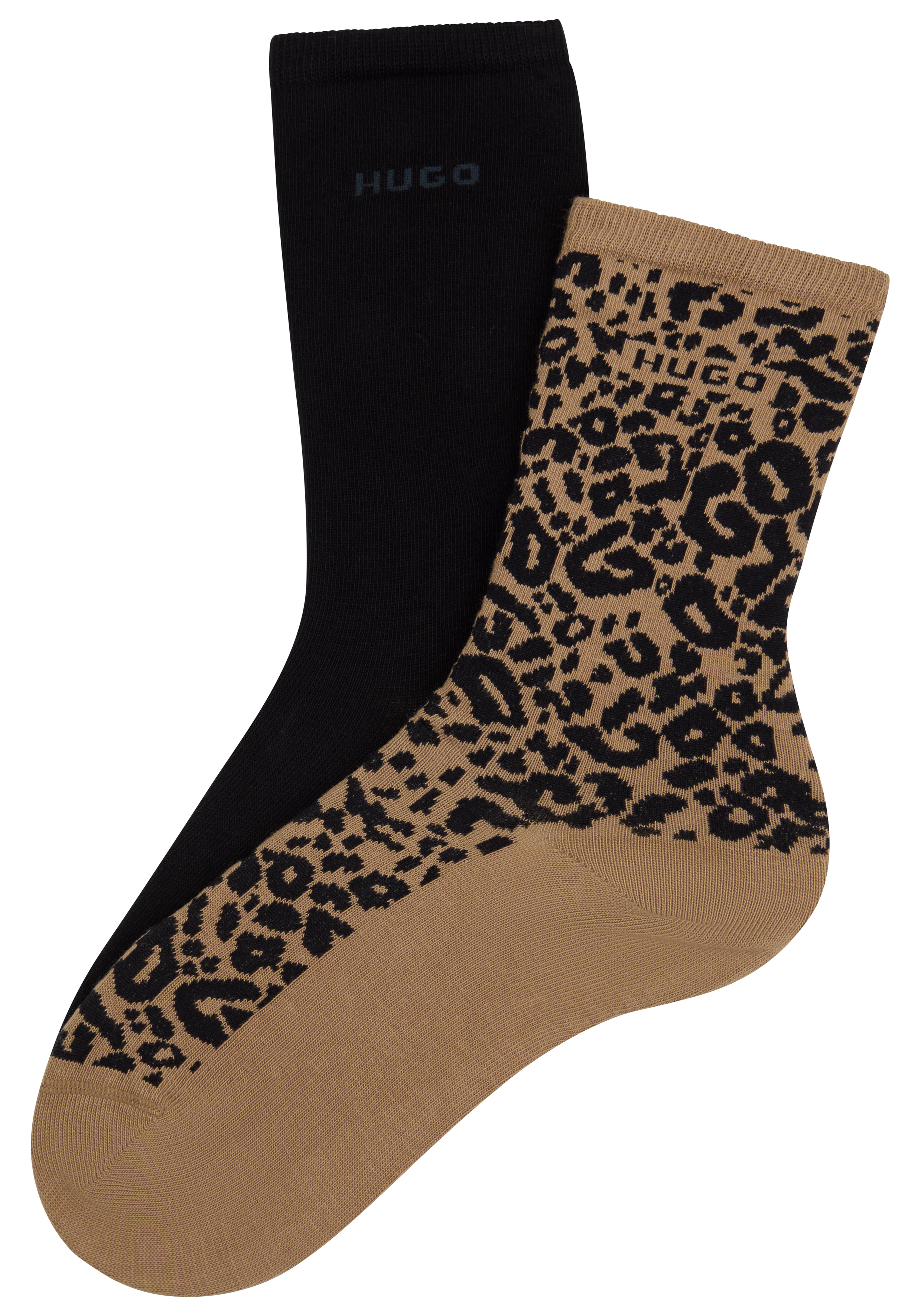 HUGO Underwear Socken "LEO LOGO", (Packung, 2 Paar), mit HUGO-Schriftzug günstig online kaufen