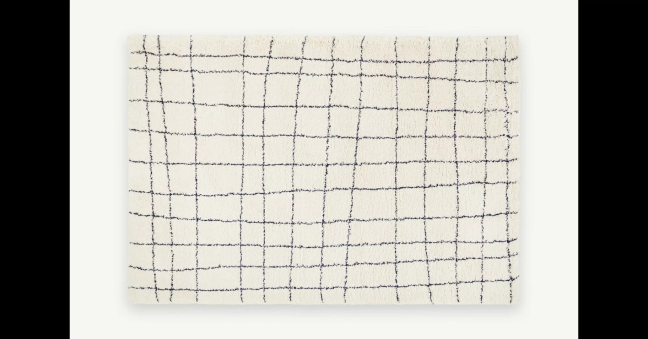 Gunter Teppich (200 x 290 cm), Ecru und Mitternachtsblau - MADE.com günstig online kaufen