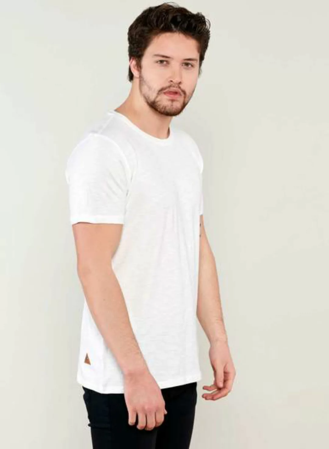 Basic T-shirt Aus Bio Baumwolle In Slub Jersey günstig online kaufen