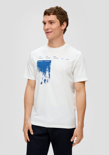 s.Oliver Kurzarmshirt T-Shirt mit Rundhalsausschnitt Artwork günstig online kaufen