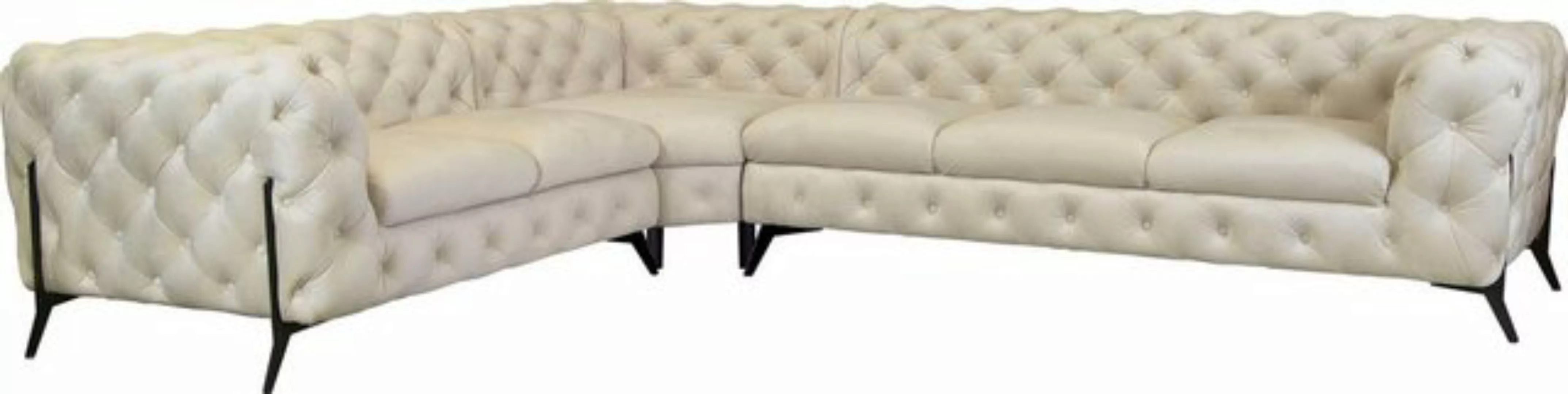 Leonique Chesterfield-Sofa Amaury L-Form, großes Ecksofa, Chesterfield-Opti günstig online kaufen