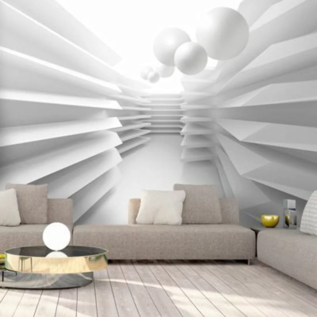 artgeist Fototapete White Maze grau/weiß Gr. 300 x 210 günstig online kaufen