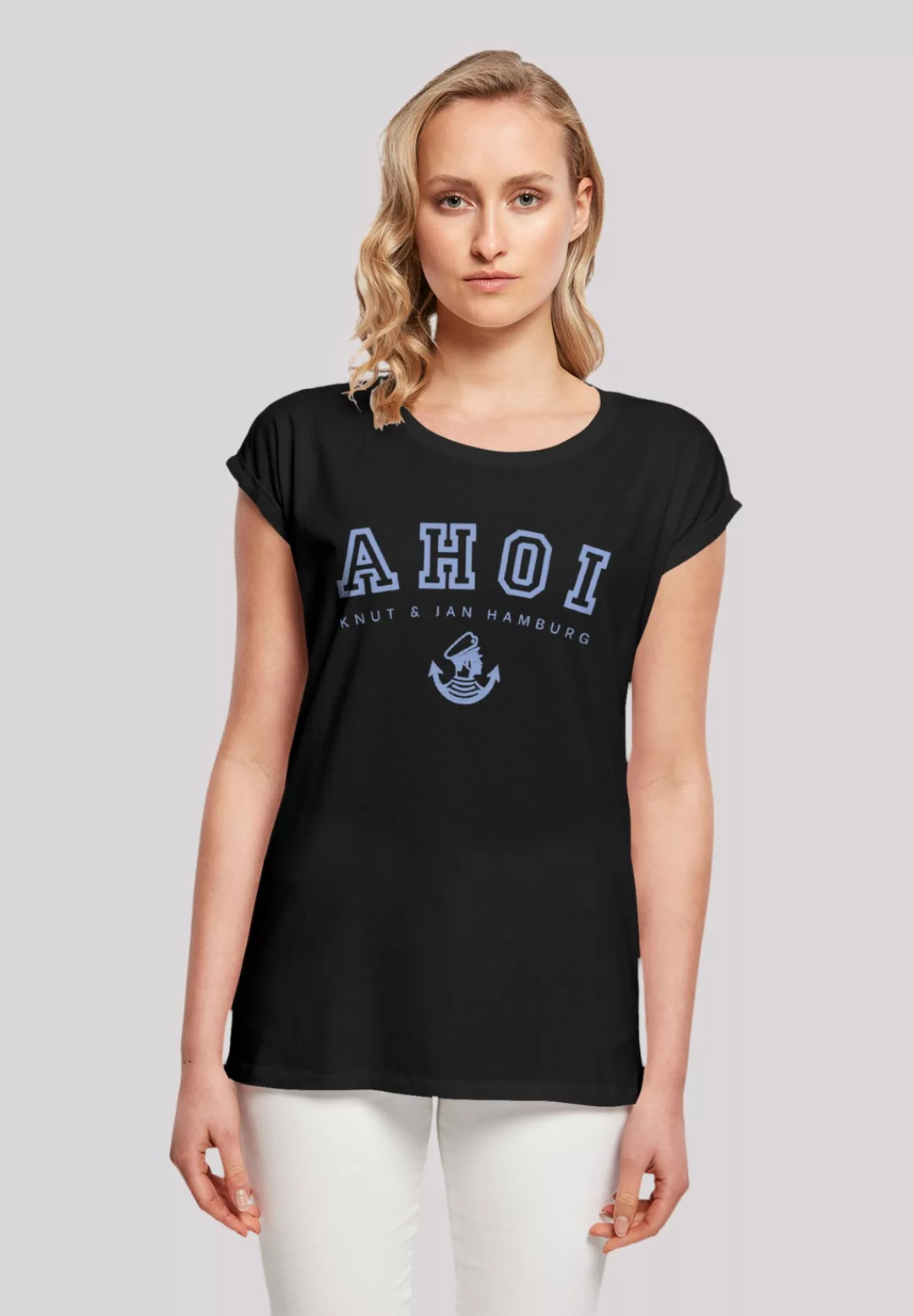 F4NT4STIC T-Shirt "Ahoi Knut & Jan Hamburg", Print günstig online kaufen