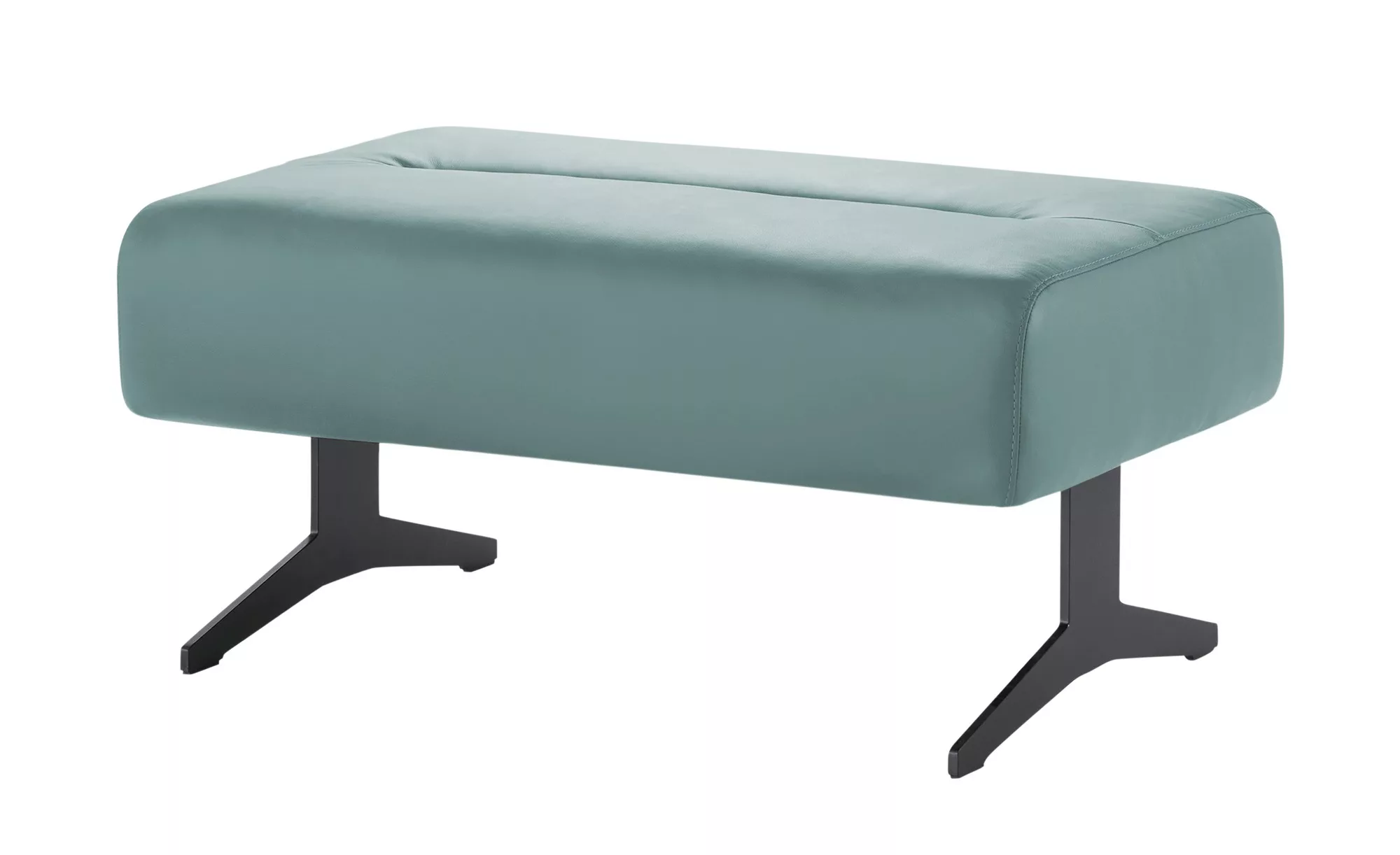 Stressless Hocker aus Leder  Stella - türkis/petrol - 90 cm - 44 cm - 57 cm günstig online kaufen