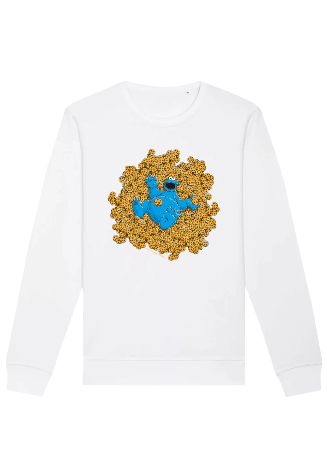 F4NT4STIC Sweatshirt "Sesamstraße Cookie Monster Coockie Bad", Premium Qual günstig online kaufen