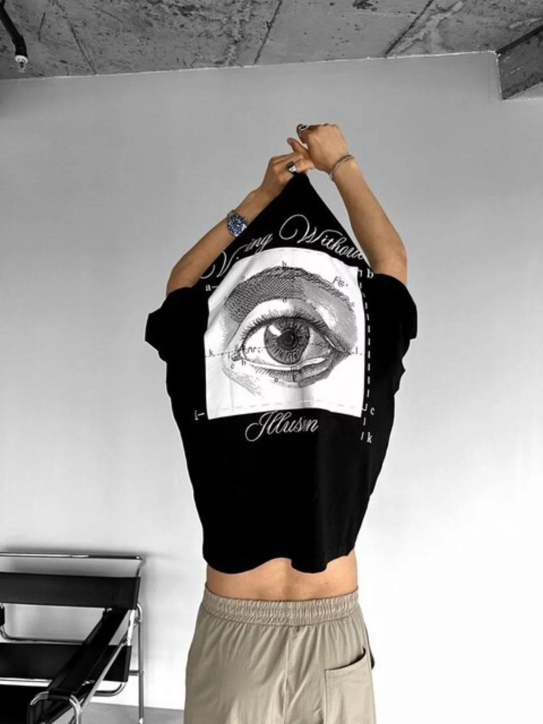 Abluka T-Shirt ILLUSION OVERSIZE T-SHIRT günstig online kaufen