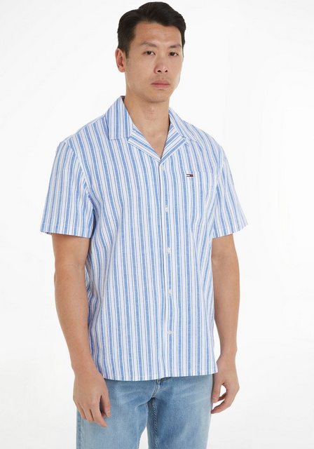 Tommy Jeans Kurzarmhemd TJM STRIPE LINEN SS SHIRT EXT günstig online kaufen