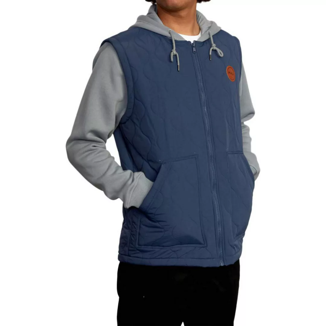 Rvca Grant Puffer Sweatshirt M Moody Blue günstig online kaufen