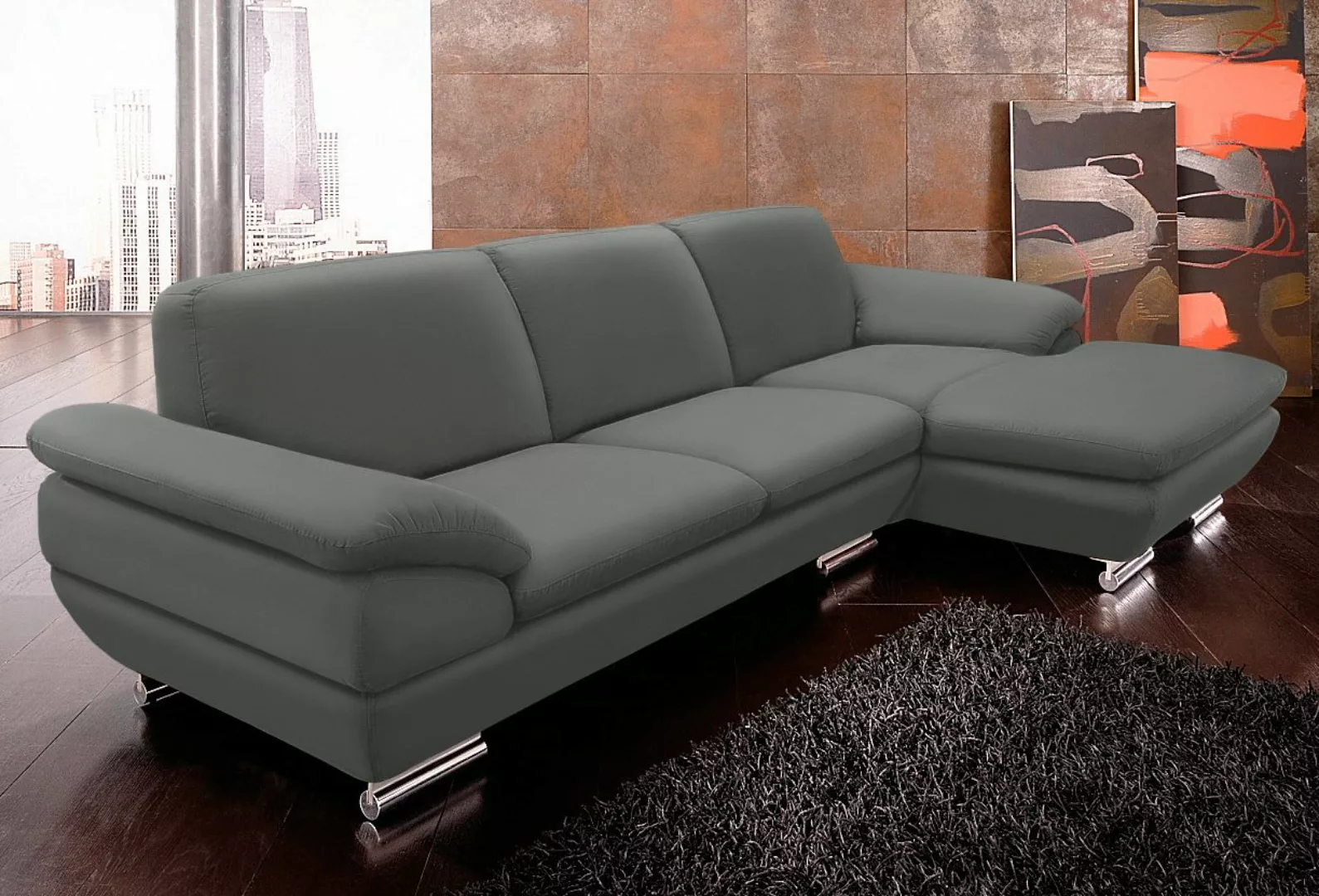 CALIA ITALIA Ecksofa "Glamour, italienisches Designsofa, tollem Sitzkomfort günstig online kaufen