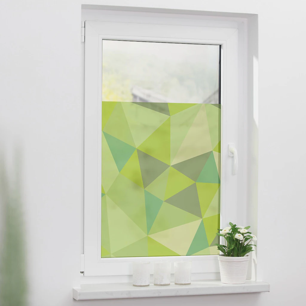 LICHTBLICK ORIGINAL Fensterfolie "Pattern Dreiecke", 1 St., blickdicht, str günstig online kaufen