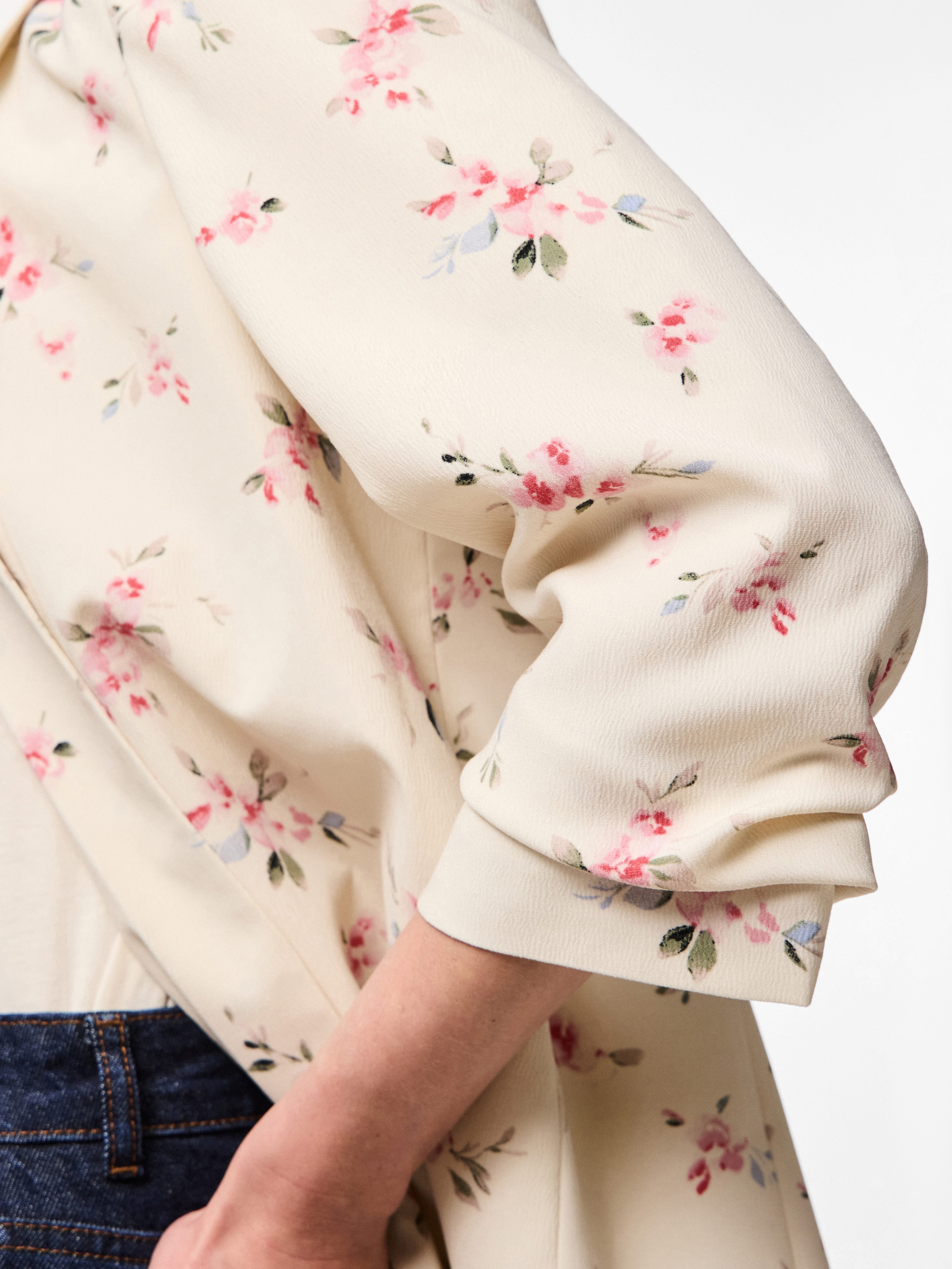 pieces Blusenblazer PCBOSELLA 3/4 PRINTED BLAZER günstig online kaufen