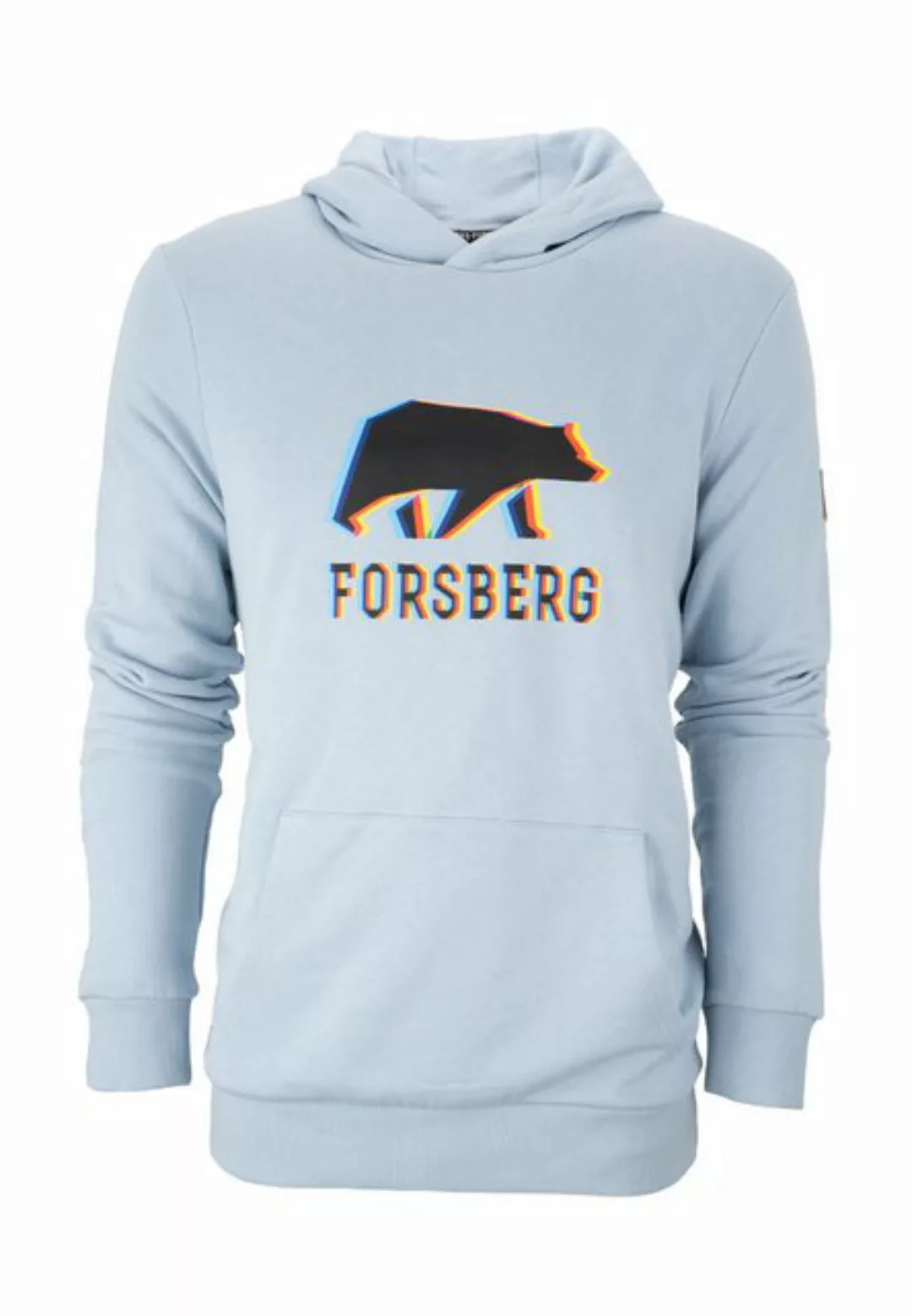 FORSBERG Hoodie Hoodie mit schwarzem Anaglyph-Logo günstig online kaufen