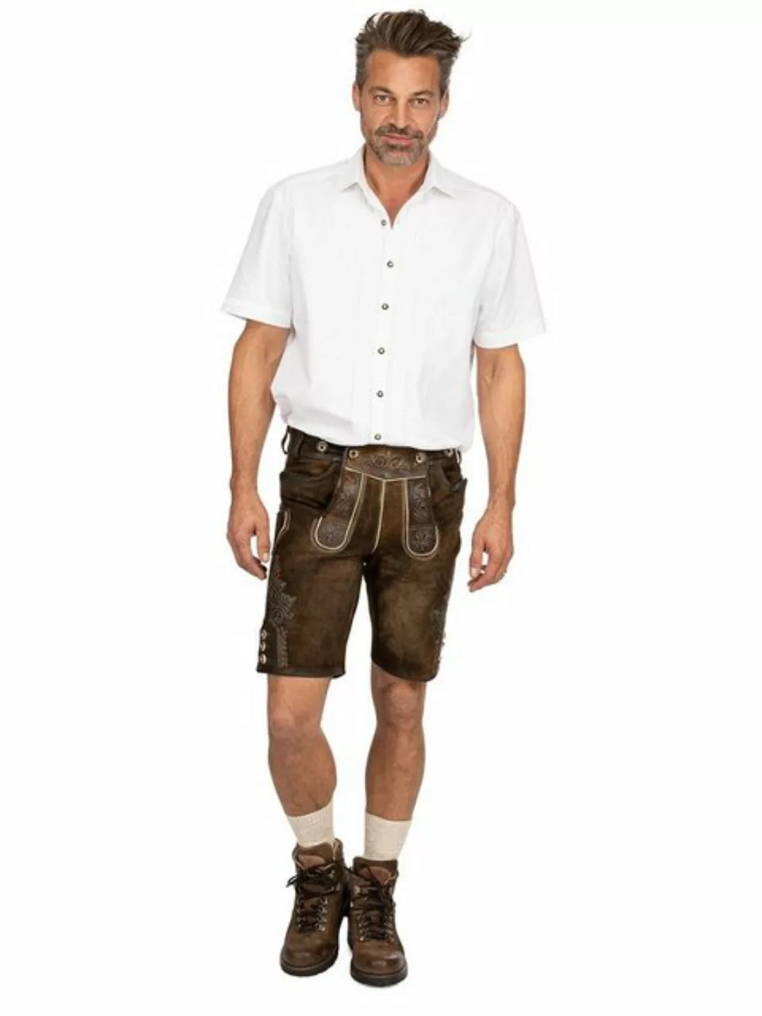 OS-Trachten Trachtenhemd Kurzarmhemd CHIEMSEE weiß (Slim Fit) günstig online kaufen