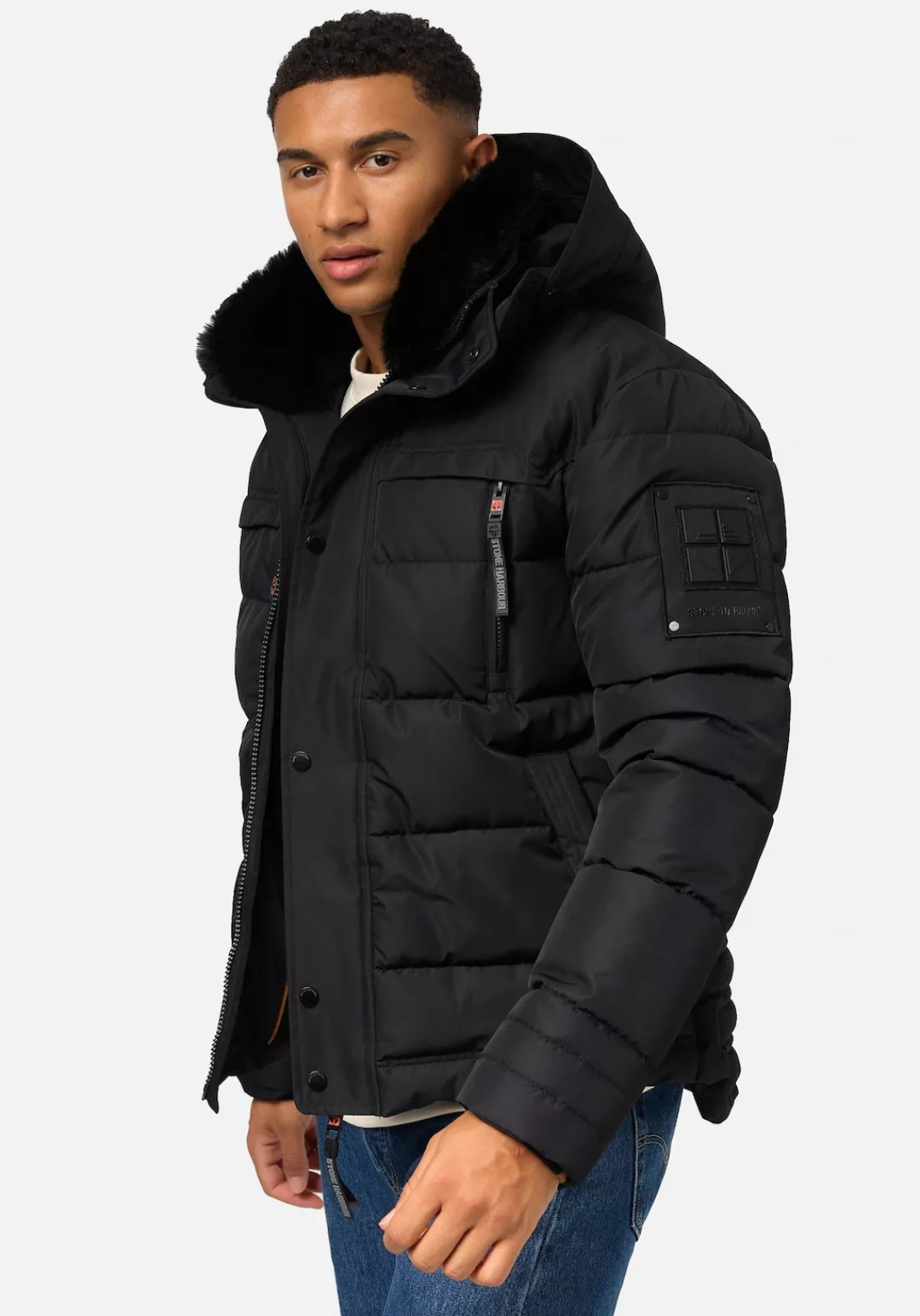 Stone Harbour Steppjacke "Witas", mit Kapuze, gesteppte Herren Winterjacke günstig online kaufen