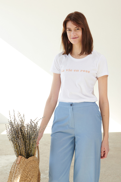 Bedrucktes T-shirt - Bio Baumwolle günstig online kaufen