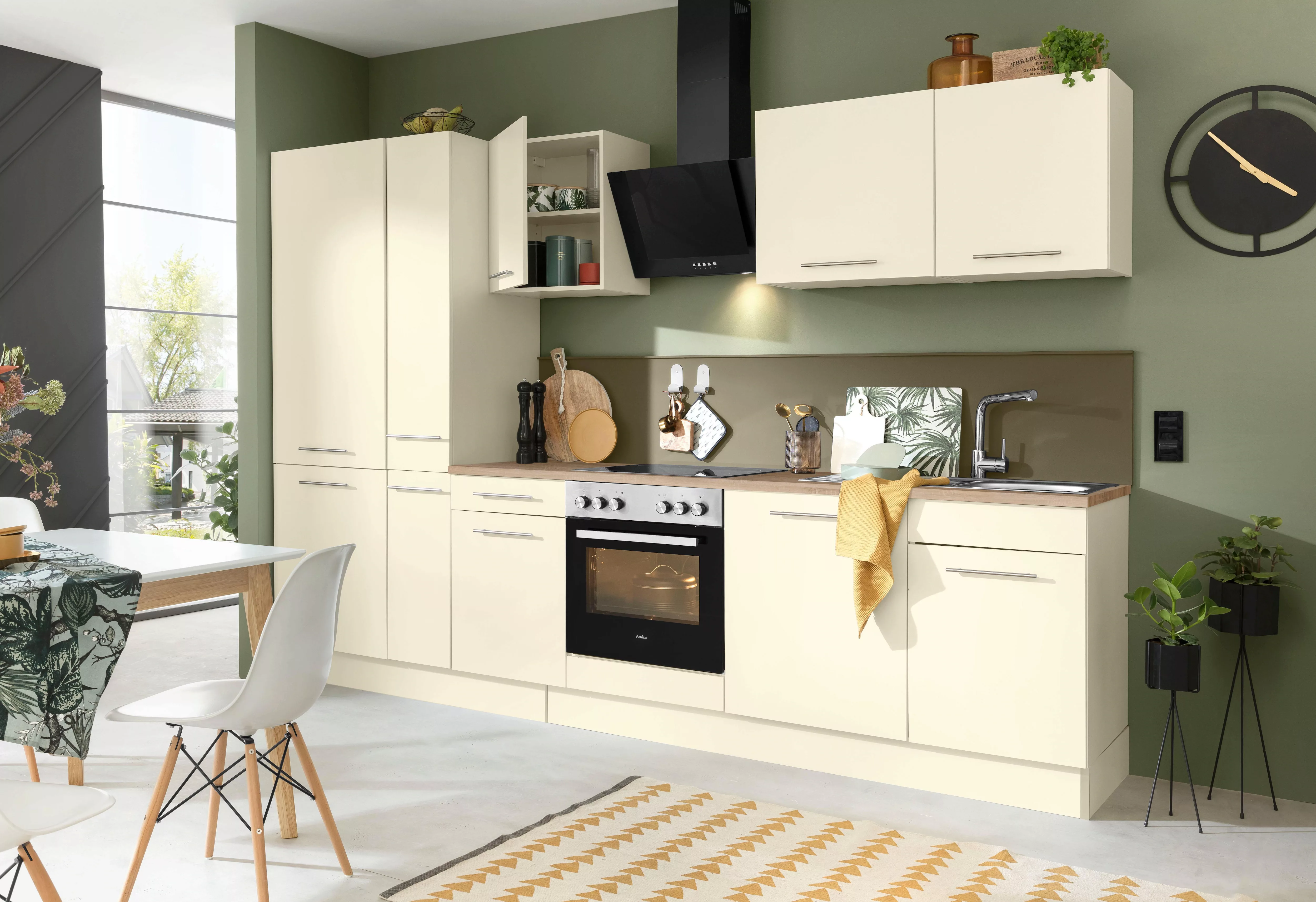 wiho Küchen Küchenzeile »Ela«, Breite 310 cm, Soft-Close-Funktion, höhenver günstig online kaufen