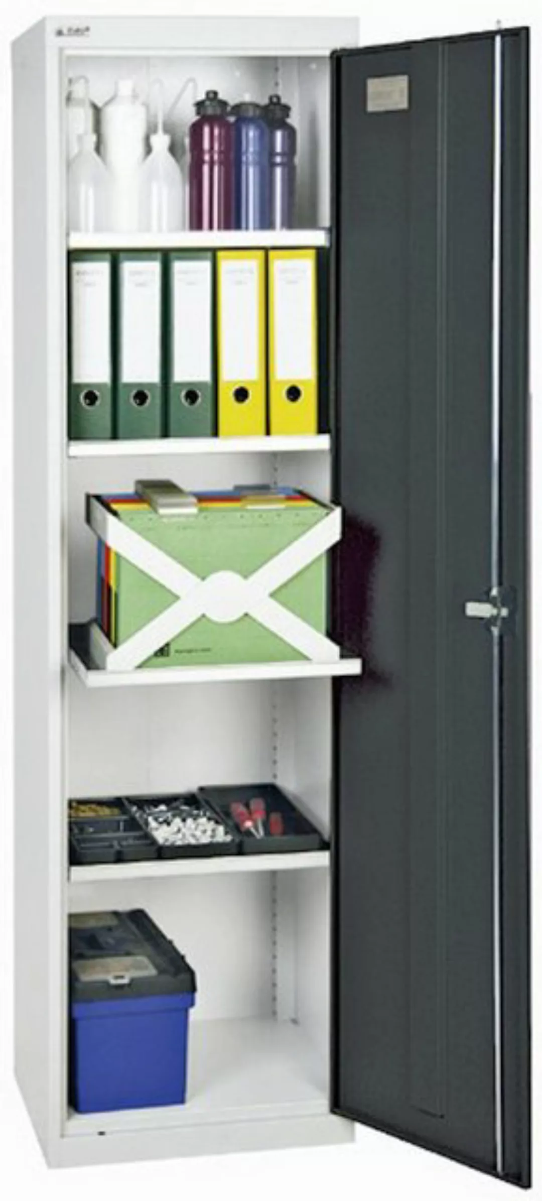 PROREGAL® Werkzeugschrank Werkzeugschrank 1 Tür, HxBxT 180x50x50cm, Lichtgr günstig online kaufen