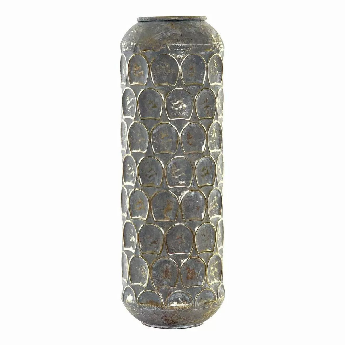 Vase Dkd Home Decor Grau Metall Orientalisch (19 X 19 X 47 Cm) günstig online kaufen