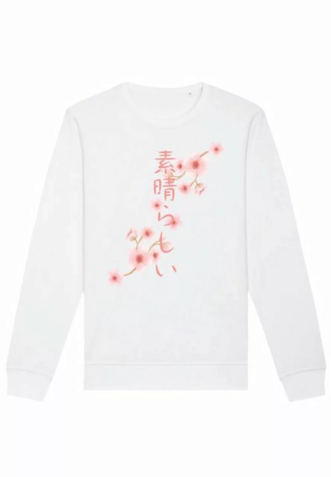 F4NT4STIC Sweatshirt Kirschblüten Asien Print günstig online kaufen