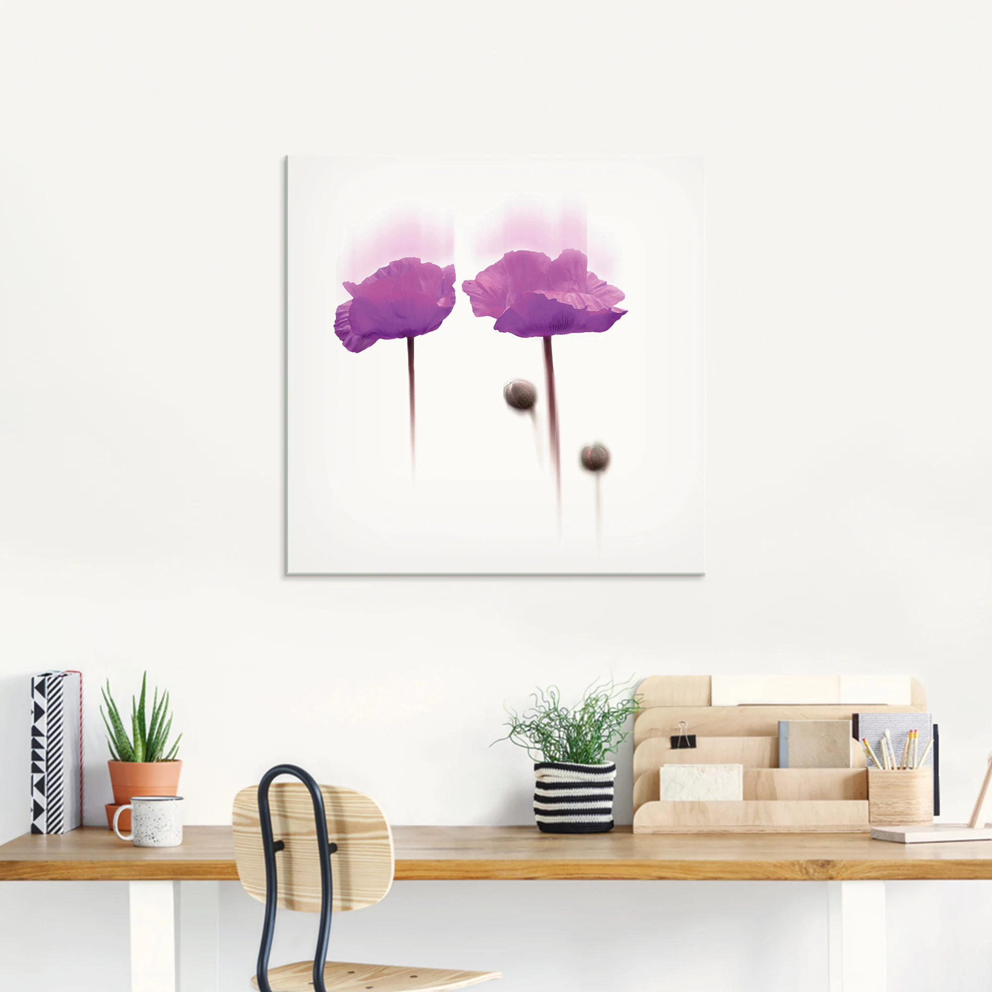 Artland Glasbild "Blüte abstrakt I", Blumen, (1 St.), in verschiedenen Größ günstig online kaufen