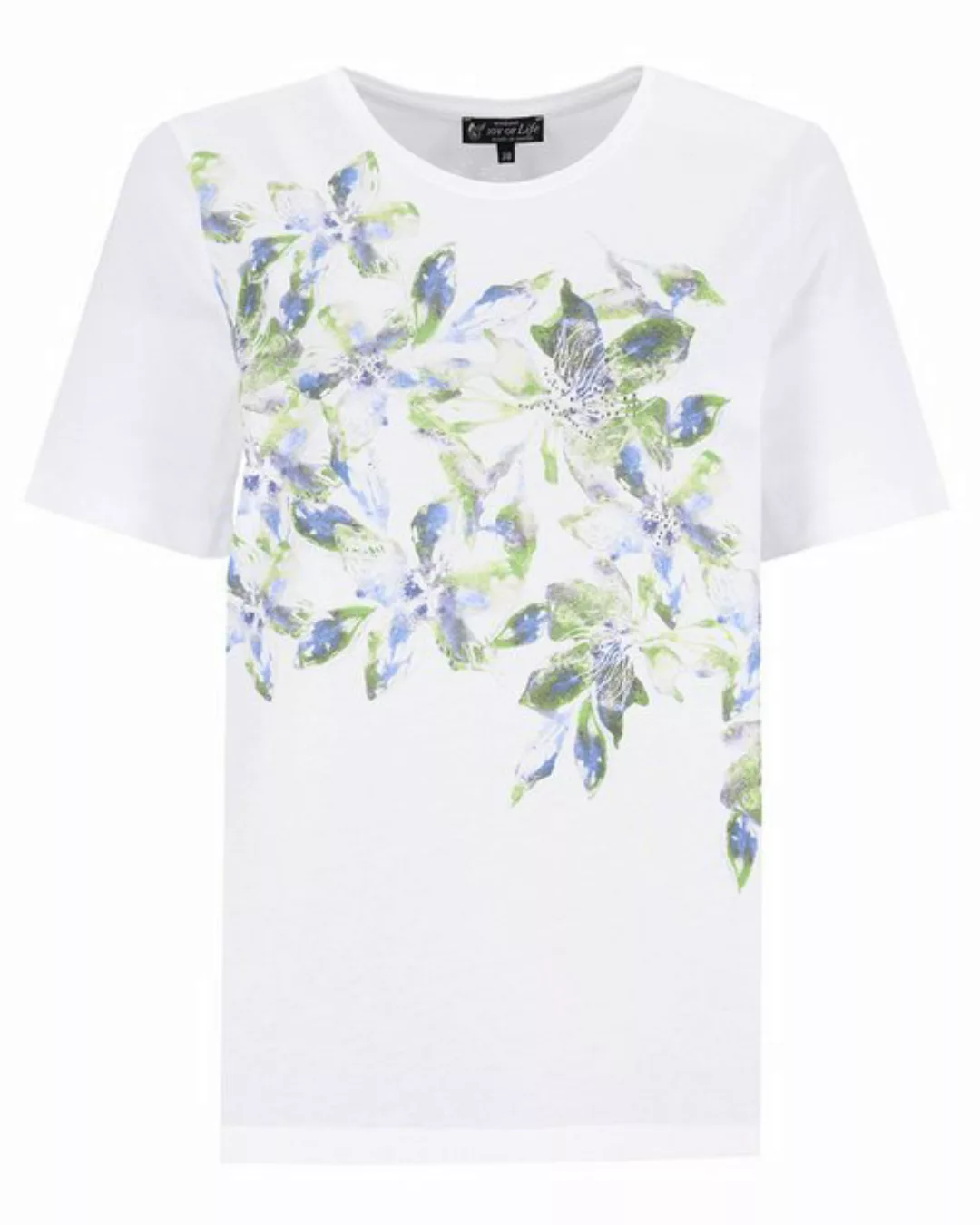 Hajo T-Shirt Shirt 1/2 Arm mit platziertem Motivprint günstig online kaufen