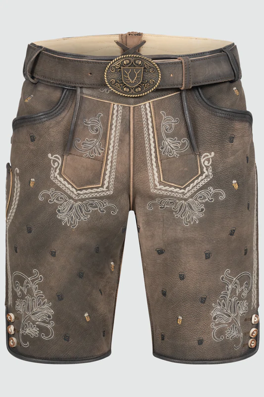 Lederhose Sammy mit Gürtel günstig online kaufen