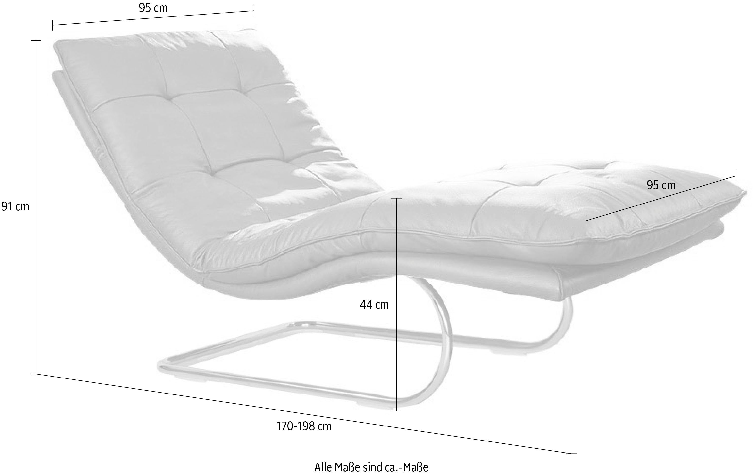 W.SCHILLIG Relaxliege daily dreams, in Waffelkissen-Optik, günstig online kaufen
