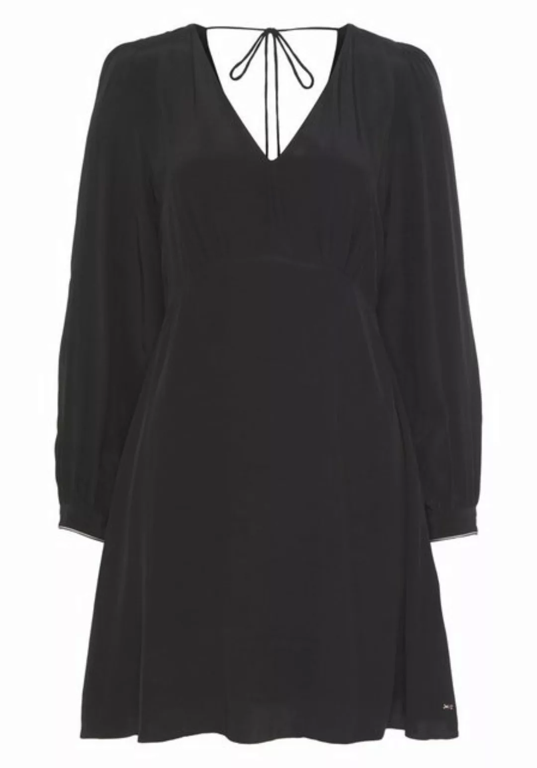 Tommy Hilfiger Blusenkleid FLUID SOLID SHORT V-NECK DRESS mit V-Ausschnitt günstig online kaufen